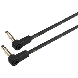 Adam Hall Cables 4 STAR IRR 0045 FLM - Pedalboard Patchkabel | Adam Hall® Winkelklinke TS | 0,45 m