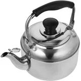 Cabilock Pfeifenkessel Gasherd Flötenkessel Edelstahl Wasserkocher Gasherd Teekanne 1.5L Wasserkessel Induktion Wasserkessel Pfeifender Teekessel Teakettle für Küche Wandern Picknick Camping