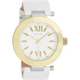 Oozoo Armbanduhr Vintage Series Analog Leder weiß UOC5756A - Weiß
