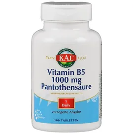 Supplementa GmbH Vitamin B5 1000 mg Pantothensäure Tabletten 100 St