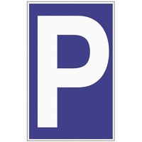 HP Autozubehör Parkplatzbeschilderung Parken L250xB400mm Ku.blau/weiß