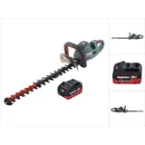 Metabo HS 18 LTX BL 55 Akku Heckenschere 18 V 50 cm Brushless + 1x Akku 5,5 Ah - ohne Ladegerät