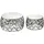 FineBuy FineBuy, Couchtisch Silber / Marmor / 60x60x33 | Gr.: onesize