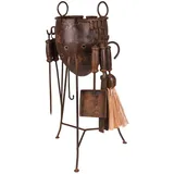 deluke Deko-Grill RESO 66 x 34 x 34 cm Rot