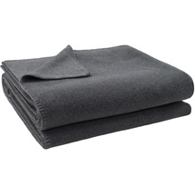 Zoeppritz Soft-Fleece Decke 160 x 200 cm medium grey mel.