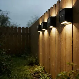 ideoon lights Set LED Solar Wandleuchte Kunststoff 9,0 cm 8er Set Warmweiss/Kaltweiss