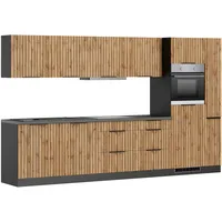 kochstation Küchenzeile KOCHSTATION KS-Lagos 330 cm beige