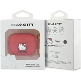 HELLO KITTY Silikon 3D Head Hülle AirPods Pro – Fuchsia