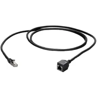 EFB-Elektronik EFB RJ45 Patchkabelverlängerung Cat.6A, S/FTP, AWG26, schwarz, 2 m