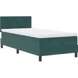 vidaXL Boxspringbett 90 x 190 cm Dunkelgrün