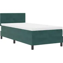 vidaXL Boxspringbett 90 x 190 cm Dunkelgrün