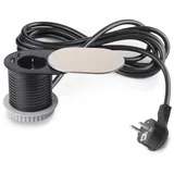 Emuca Multistecker mit Gleiter Vertikal 60mm Silber/Weiß 1 St.
