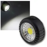 ChiliTec Arbeitsleuchte COB 100 LED, mit Haken Batteriebetrieb 3x AAA Batterie, Schwarz