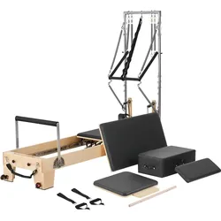 VEVOR Pilates Reformer Holz Pilates Maschine Heim-Fitnessstudio Ahornholz