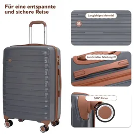 TRAVELHOUSE Ascona Koffer-Set 5-tlg. grau