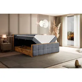 altdecor Boxbett 140 x 200 cm H4 Grau
