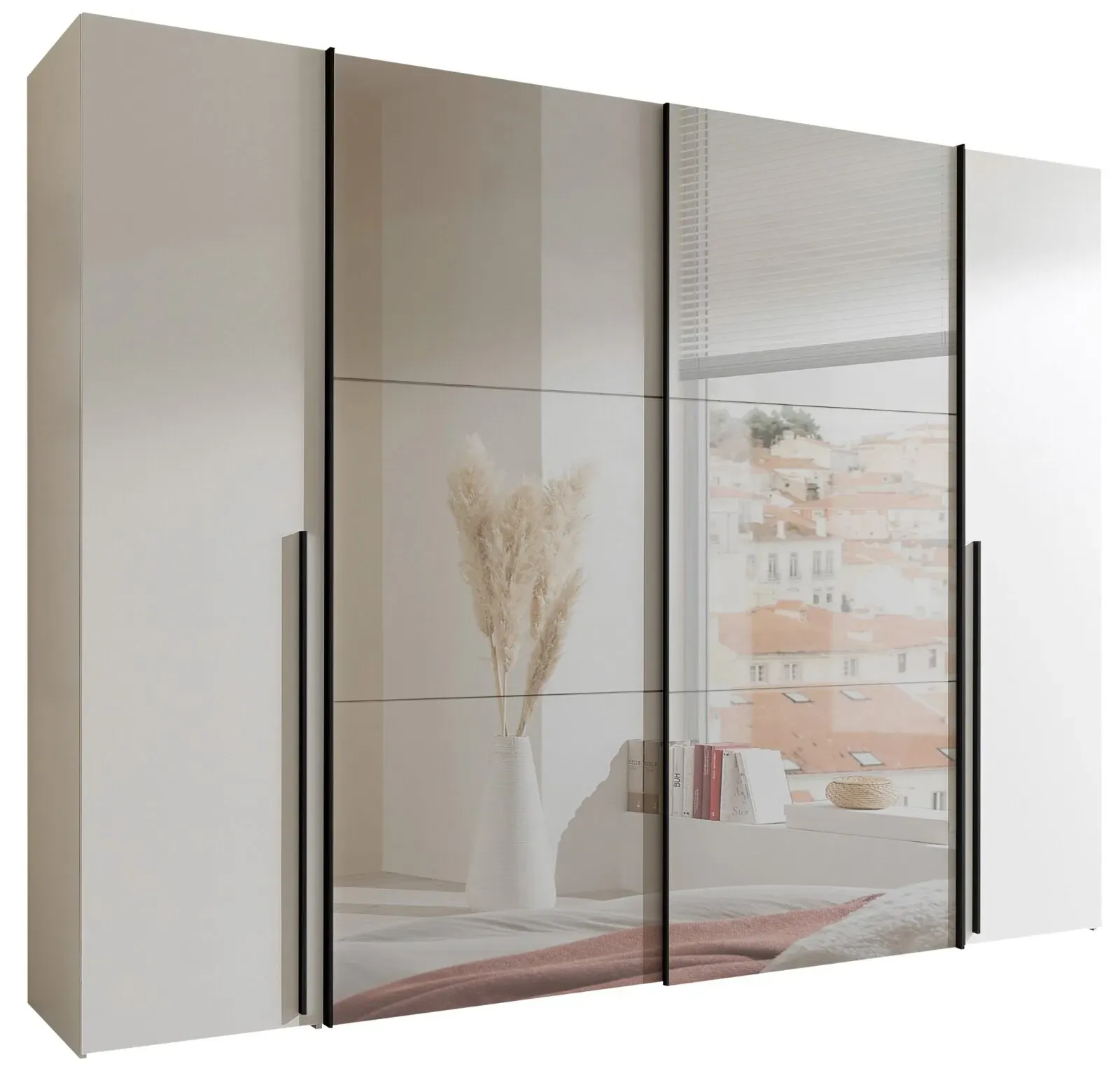 Z2 Dreh-/Schwebetürenschrank 4trg MATURS - B/H/T ca. 267.00x205.00x57.00
