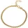 FIRETTI Fußkette FIRETTI "Schmuck Geschenk Edelstahl Fußschmuck Venezianerkette Color", gold (gelbgoldfarben), Fußketten, Damen, Edelstahl