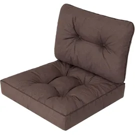 Bjird Sitzkissen 60 x 60 x 10 cm braun 1 St.