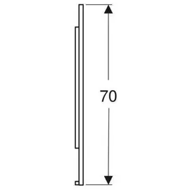 Geberit Option Plus Square Lichtspiegel, direkte und indirekte Beleuchtung, Breite 120 cm, schwarz matt /