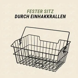 Prophete Fahrradkorb schwarz