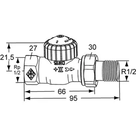 HEIMEIER V-exact II Thermostatventil 1/2 Zoll