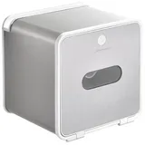 simpletome Toilettenpapierhalter Ohne Bohren Wand Mit Ablage Wasserfest Kleber Oder Bohren (Silbrig, SUS304+ABS-Kunststoff)