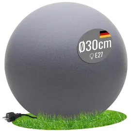 8 seasons DESIGN Kugelleuchte Kunststoff Ø 30 cm 1er Set schwarz