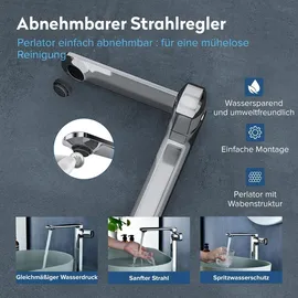 doporro Waschtischarmatur Silber