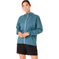 Asics Fujitrail Elite Waterproof Laufjacke Gr S türkis