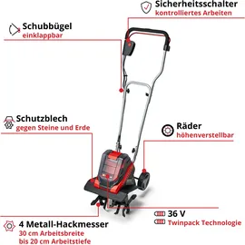 Einhell GE-CR 30 Li-Solo Akku-Motorhacke
