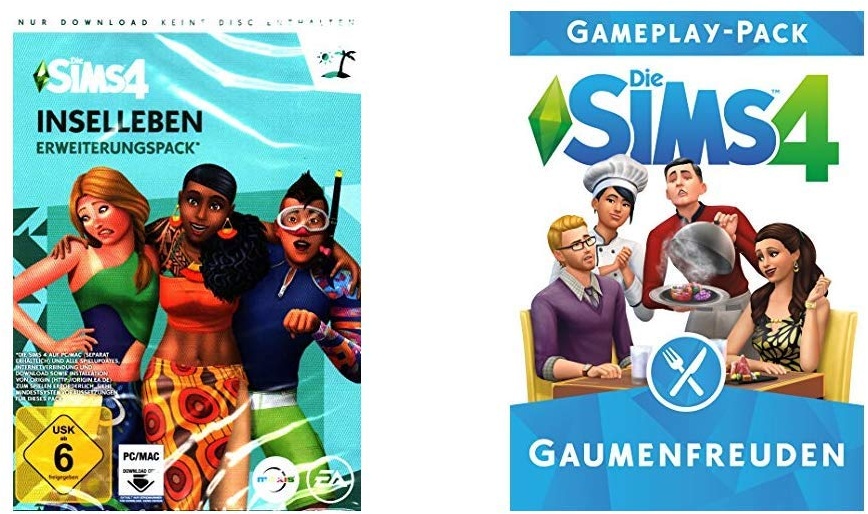 Die Sims 4 - Inselleben - [PC - Code in der Box] & The Sims 4 - Gaumenfreuden DLC [PC Code - Origin]