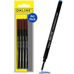ONLINE® Rollerball-Minen Gelschreiberminen 0.7 mm Blau
