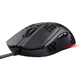 Trust Gaming GXT 928 Helox Gaming Maus, Ultraleichte Kabelgebundene USB Maus 65g, Einstellbare DPI (200-6400), Optischer Sensor, 6 Programmierbare Tasten, RGB-Beleuchtung für Gaming PC MMO - Schwarz