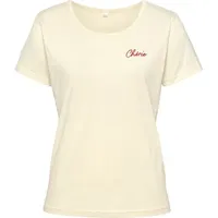 VIVANCE Kurzarmshirt Damen creme, rot Gr.32/34