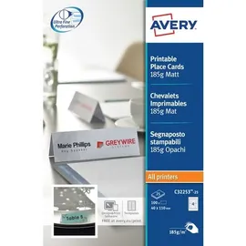 Avery Zweckform Tischnamensschild 110x40 mm 185 g/m2 100 Stück