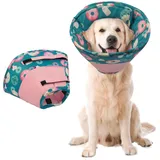 Hjumarayan Halskrause Hund Weich - Hundekragen Leckschutz, Schutzkragen Hund Wasserdicht Kragen nach OP, Leicht Trichter Verhinderung von Wunden Leckt oder Kratzt (Rosa XL)