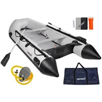 Nemaxx Schlauchboot 380cm) für 6 Personen Sportboot, Angelboot Ruderboot, Aluboden