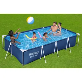 BESTWAY Steel Pro Frame Pool Set 400 x 211 x 81 cm inkl. Filterpumpe