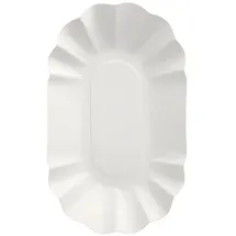 Papstar Schalen Pappe oval 9 cm x 16 cm x 3 cm 1000 St. Weiß