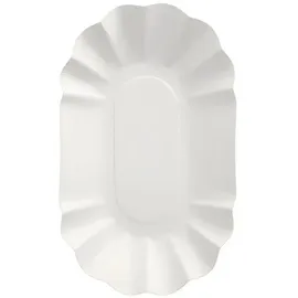 Papstar Schalen Pappe oval 9 cm x 16 cm x 3 cm 1000 St. Weiß