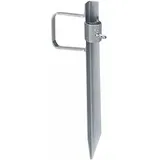 DELSCHEN Bodenhülse RD-B 7501 Stahl 42,5 cm Silber
