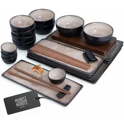 Moritz & Sushi Set beige Asia 29-tlg. - L/B/H ca. 36,00x26,00x32,00