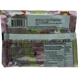 MAMA [ 30x 60g ] MAMA Instant Nudeln Tom Yum Garnelengeschmack / Tom Yum Shrimp Flavour