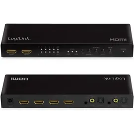Logilink HD0049 - HDMI-Matrix-Switch, 4x2-Port, 4K/60 Hz, Scaler