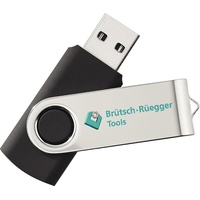 BRW USB-Stick 32 GB (32 GB, USB A, USB 3.0), USB Stick, Schwarz