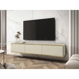 Mirjan24 Tv-Lowboard, Beige, Holzwerkstoff, Rechteckig, 175x30x32 cm Wohnzimmer, Wohnwände, Lowboards, Lowboards stehend