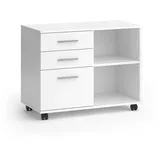 Vicco Rollcontainer Delf 80 x 40 cm mit 3 Schubladen