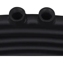 Heizkörper Handtuchheizkörper Warmwasser Gebogen 500 x 764 mm schwarz