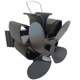 Tonchean - Magnetischer Kaminventilator, 4-Blatt-Kaminventilator, leiser Ofenventilator für Holz-/Kamin-/Gas-/Holzscheit-/Pelletofen